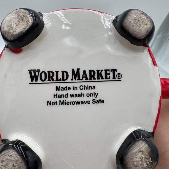 British double decker bus style mug red Union Jack flag red world market cup - Picture 5 of 7